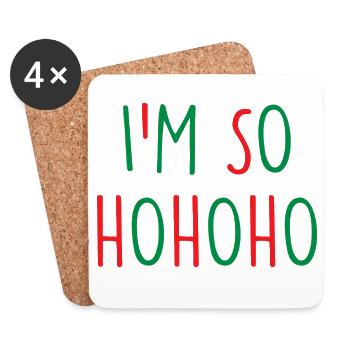 Christmas Christmas - Coasters (set of 4) - white - Front
