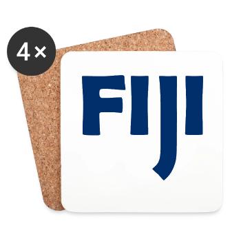 Fiji - Fidschi - Inseln - Pazifik - Südsee - Untersetzer (4er-Set) - Weiß - Vorne
