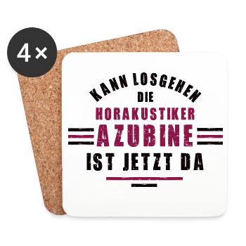 Trainee Hearing Aid Acoustician Apprenticeship Hearing Acoustics Training - Coasters (set of 4) - white - Front