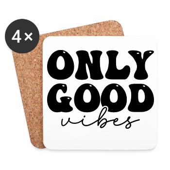 Positives Statement Design  - Untersetzer (4er-Set) - Weiß - Vorne