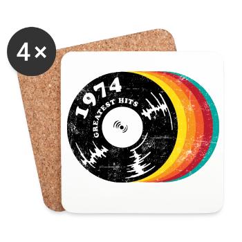 1974 Greatest Hits - Coasters (set of 4) - white - Front