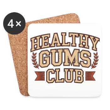 Periodontist Healthy Gums Club Dental Specialist - Untersetzer (4er-Set) - Weiß - Vorne