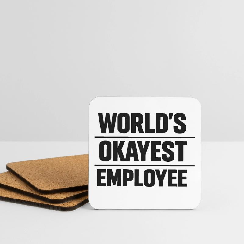 L’employé le plus formidable du monde, Mitarbeiter Spruch Dessous de verre (lot de 4)