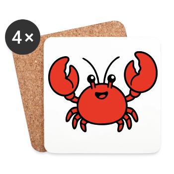 AI Human Fan Club - Coasters (set of 4) - white - Front