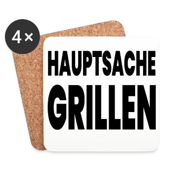 Griller - Dessous de verre (lot de 4) - blanc - Devant
