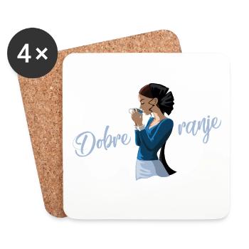 DOBRE RANJE - Coasters (set of 4) - white - Front