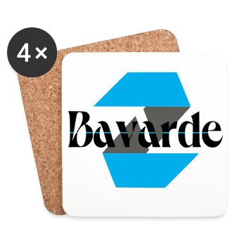 Chatty Logo - Coasters (set of 4) - white - Front