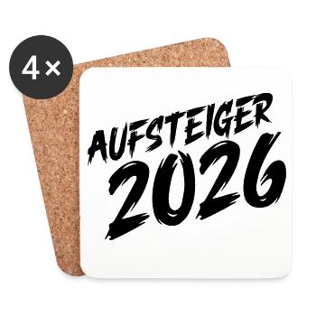 Promoted in 2026 - Coasters (set of 4) - white - Front