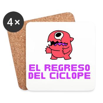 El regreso del Ciclope - Untersetzer (4er-Set) - Weiß - Vorne