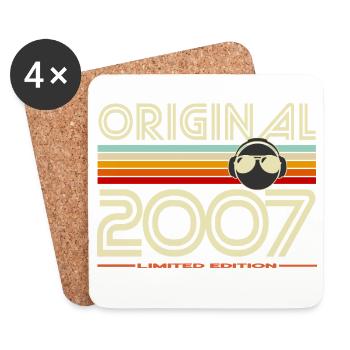 Originale Retro-Edition 2007 - Untersetzer (4er-Set) - Weiß - Vorne