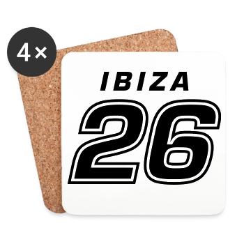 Maillot Ibiza 26 2026 - Dessous de verre (lot de 4) - blanc - Devant