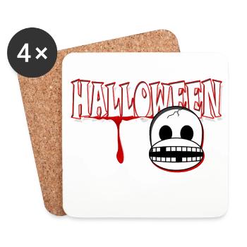 HALLOWEEN - Untersetzer (4er-Set) - Weiß - Vorne