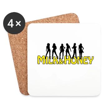 MILK & HONEY - Untersetzer (4er-Set) - Weiß - Vorne