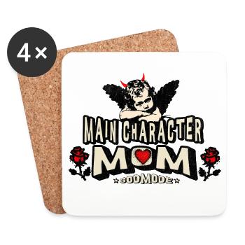 Main Character Mom, Mama, Mutti, beste Mama. - Untersetzer (4er-Set) - Weiß - Vorne