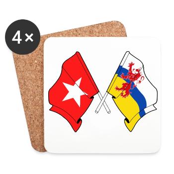 Maastricht & Limburg United - Coasters (set of 4) - white - Front