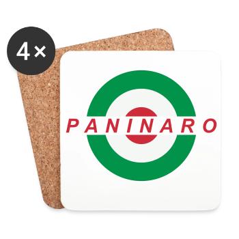 Paninaro - Dessous de verre (lot de 4) - blanc - Devant