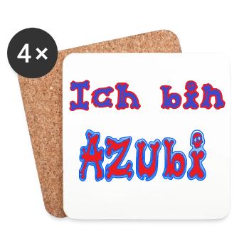 Ich_bin_Azubi - Untersetzer (4er-Set) - Weiß - Vorne