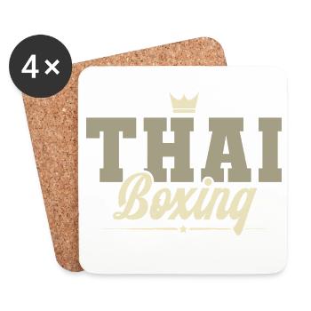 Thai boxing - Coasters (set of 4) - white - Front