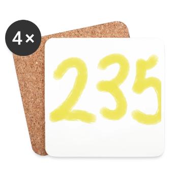 Luminous 235 Digits Edition - Coasters (set of 4) - white - Front