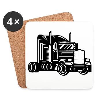 Truck - Coasters (set of 4) - white - Front