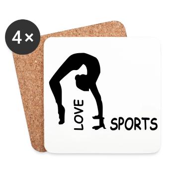 sports - Coasters (set of 4) - white - Front