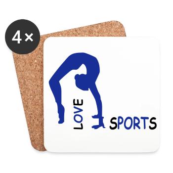 sports - Coasters (set of 4) - white - Front