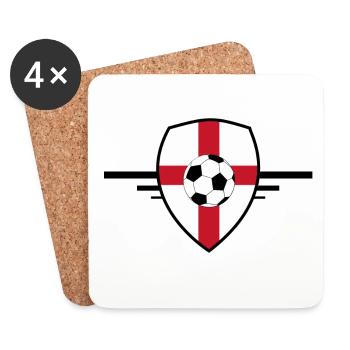 England football - Dessous de verre (lot de 4) - blanc - Devant