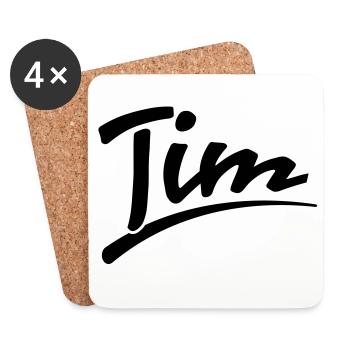 Tim - Untersetzer (4er-Set) - Weiß - Vorne