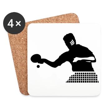 tischtennis - Coasters (set of 4) - white - Front