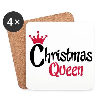 weihnachten - Untersetzer (4er-Set) - Weiß - Vorne