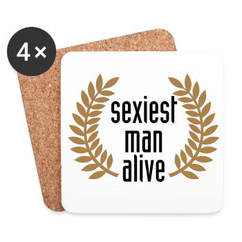 sexiest man alive - Coasters (set of 4) - white - Front