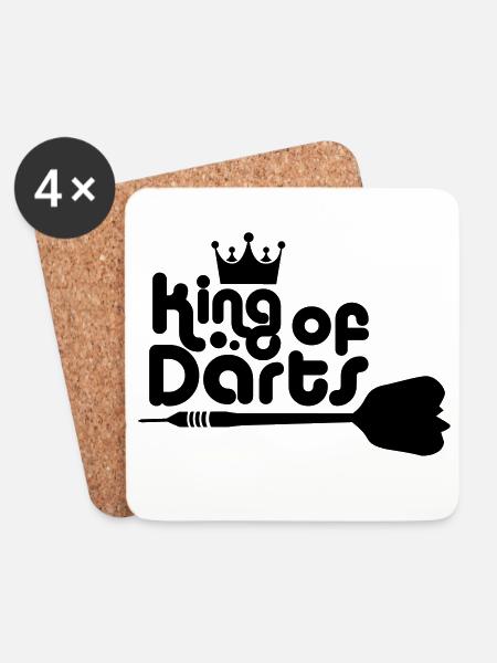 Darts - Untersetzer (4er-Set) - Weiß
