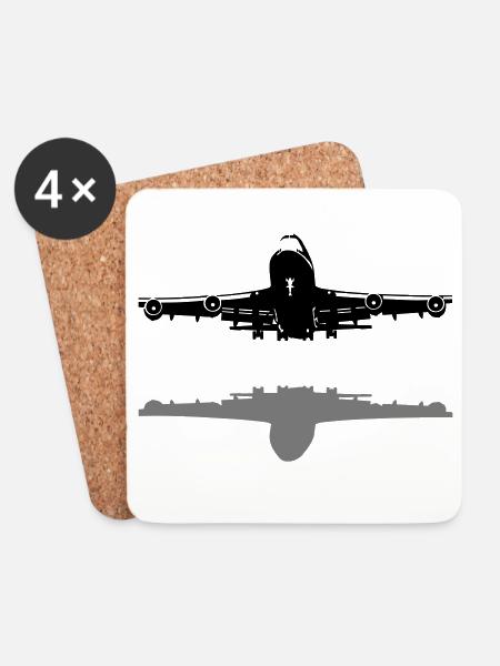 -747 - Coasters (set of 4) - white
