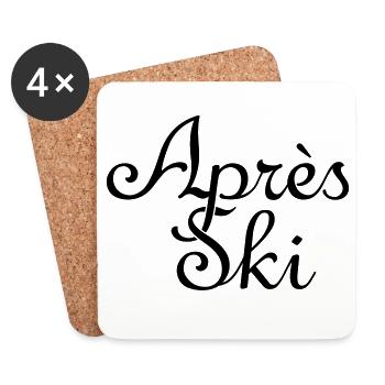 Après-Ski Classic 2 - Coasters (set of 4) - white - Front