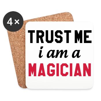 Trust me I am a Magician - Untersetzer (4er-Set) - Weiß - Vorne