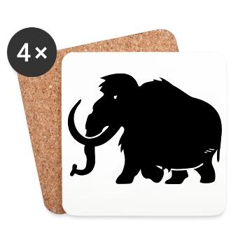 mammoth - Coasters (set of 4) - white - Front