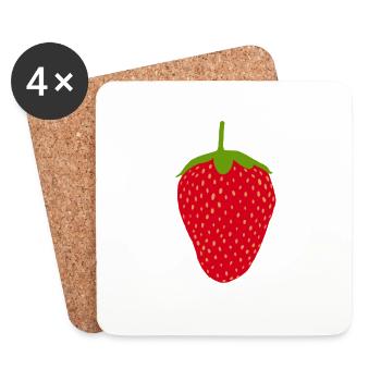 just a berry - Coasters (set of 4) - white - Front