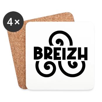 Breizh - Coasters (set of 4) - white - Front