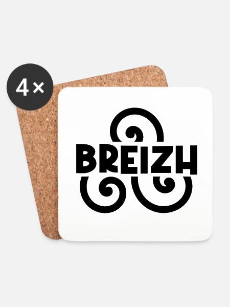 Breizh - Coasters (set of 4) - white
