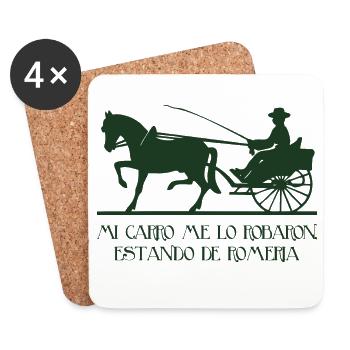 My car - Coasters (set of 4) - white - Front
