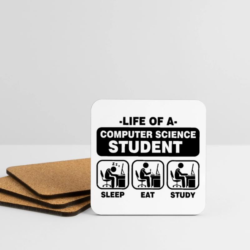 Student Informatik Programming Geschenk Nerd Admin Untersetzer (4er-Set)