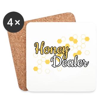 Honey Dealer Beekeeper Beekeeper Gift - Coasters (set of 4) - white - Front