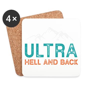 Ultra – Enfer et retour - Dessous de verre (lot de 4) - blanc - Devant