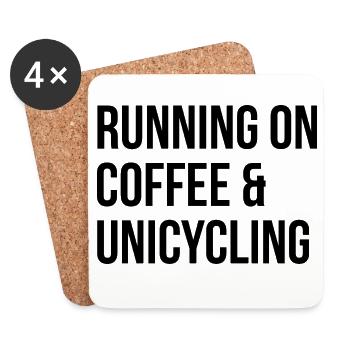 Unicycle - Coasters (set of 4) - white - Front