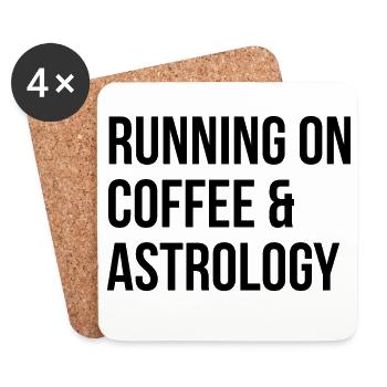 astrologie - Dessous de verre (lot de 4) - blanc - Devant