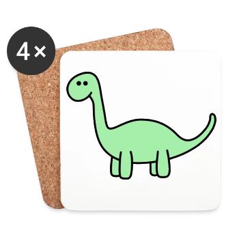 Dino - Coasters (set of 4) - white - Front