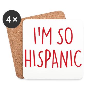 I'M SO HISPANIC - Coasters (set of 4) - white - Front