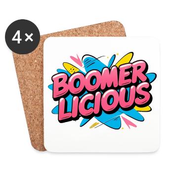 Boomerlicious - Coasters (set of 4) - white - Front
