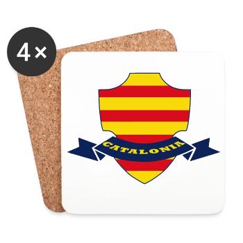 Catalonia - Dessous de verre (lot de 4) - blanc - Devant