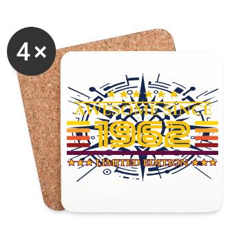 Awesome since 1962 Limited Edition - Untersetzer (4er-Set) - Weiß - Vorne
